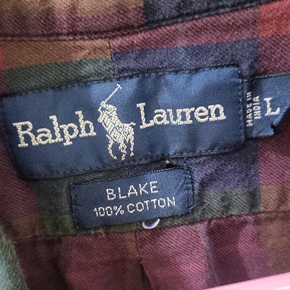 Men's Ralph Lauren Blake Multicolor Plaid Casual Shirt - Picture 3 of 8
